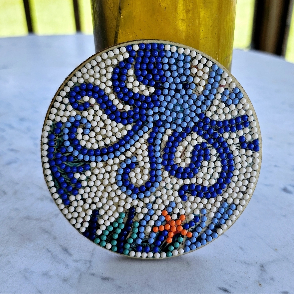Blue Octopus Coaster Handmade Ocean Sea Life - Picture 2 of 5